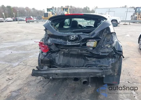 2014 Hyundai Veloster Turbo W/Black from USA, damaged, VIN KMHTC6AE0EU197314